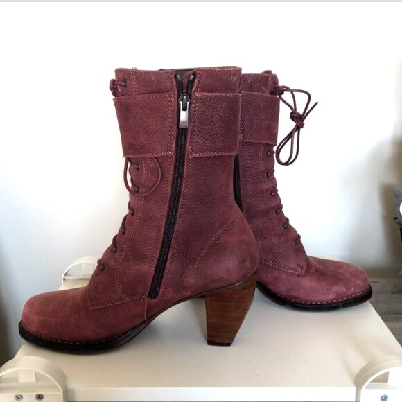 Neosens Suede boots, Burgundy, Womens, Size EU 40 / US 9, Victorian - Picture 6 of 13